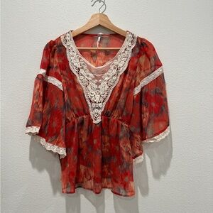 Free People Bohemian Blouse XS